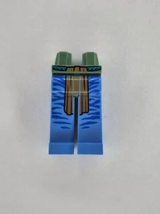 LEGO Minifigure Legs – Medium Blue w/ Dark Turquoise Belt & Loincloth - Picture 1 of 2