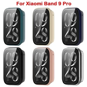 Full Cover Screen Protector PC+Tempered Cover Shell for Xiaomi Band 9 Pro - Zdjęcie 1 z 18