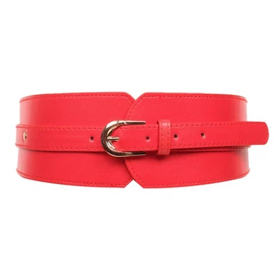 Leder Hoch GüRtel Damen Retro GüRtel Schnalle Vielseitige Elastische Breite8994 - Bild 1 von 4