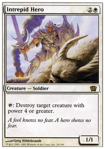 1 x Intrepid Hero - 8th Edition - Moderate Play - MTG - Picture 1 of 1