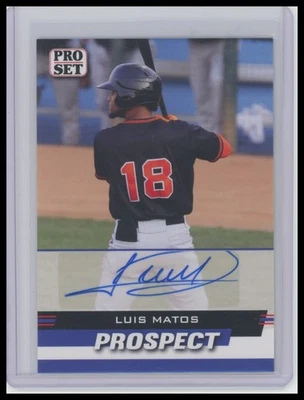 2022 Pro Set Luis Matos Prospect Auto #PSP-LM2 DC1 Combined Shipping! - Image 1 of 2