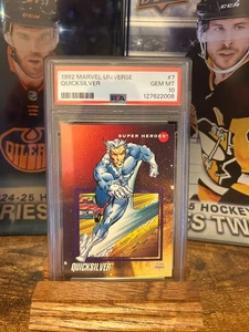 1992 MARVEL UNIVERSE IMPEL QUICKSILVER #7 GEM MT PSA 10 - Picture 1 of 2