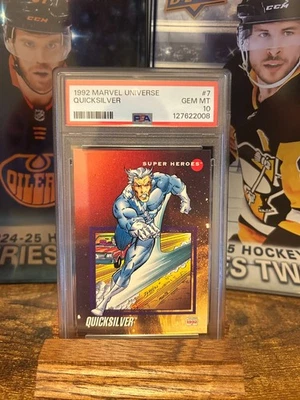 1992 MARVEL UNIVERSE IMPEL QUICKSILVER #7 GEM MT PSA 10 - Image 1 of 2