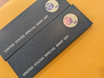 United States Special Mint Sets 1967 X2 Original Boxes J2 - Image 1 of 4