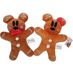 Disneyland Paris Mickey & Minnie Mouse Lebkuchen Plüschtier Kuscheltier Weihnachten - Bild 1 von 13
