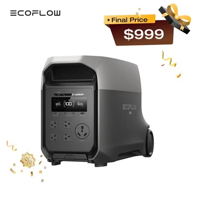EcoFlow Delta 3 Ultra 3600W 3072Wh Portable Power Station LiFePO4 Battery