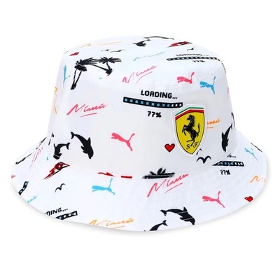 Scuderia Ferrari Formula 1 Miami Grand Prix Bucket Hat - Lewis Hamilton - Cap - Image 1 of 4