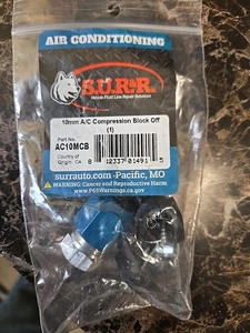 S.U.R. & R. AC10MCB 10mm A/C Compression Block Off (1) - Bild 1 von 4