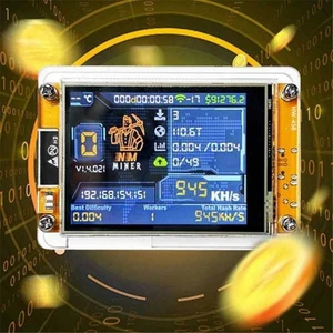 Nerdminer V2 1060kh/s BTC Solo Lottery Miner con schermo da 2,8 pollici + custodia Acrilyc - Foto 1 di 5