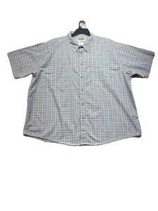 Herren Wrangler Rugged Wear Hemd faltenresistent Button Down Größe 4X Kurzarm - Bild 1 von 14