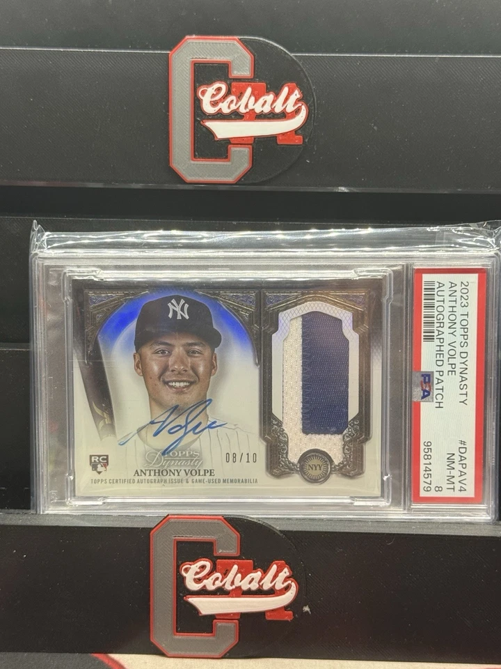 2023 Topps Dynasty Anthony Volpe Patch Auto RC Dynamic /10 DAP-AV4 PSA 8 YANKEES - Image 1 of 1
