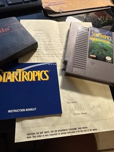 Nintendo NES Star Tropics + Manual, Sleeve And Uncle Steve Letter - Picture 1 of 10