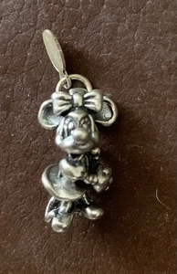 Disney Silver(999.9%) Minnie Mouse Charm Pendant With Tag unworn - Picture 1 of 3
