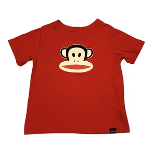 Paul Frank Boys Size 3T Red T Shirt Julius Monkey Kids Toddler Y2K 2013 - Picture 1 of 7