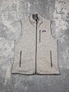 Patagonia Suéter Chaleco Para Hombres Gris Medio Mejor Suéter Polar Cremallera Completa Exterior - Imagen 1 de 7