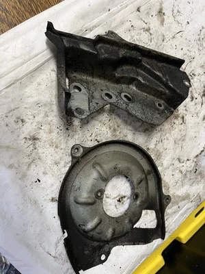 1990-1994 Mitsubishi Eclipse engine timing shield pair cover 1.8L W1 - Image 1 of 4