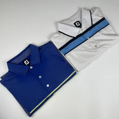 Lote de 2 polos de golf Foot Joy para hombre talla XL Footjoy poliéster secado rápido  Foto 1 de 4
