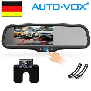 AUTO-VOX T1400W Kabellos Rückspiegel Monitor Funk Rückfahrkamera Einparkhilfe DE - Bild 1 von 7