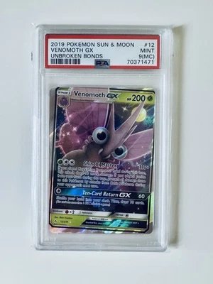 2019 POKEMON SUN & MOON UNBROKEN BONDS VENOMOTH GX (MISCUT) - image 1 of 2