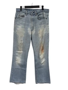 Vintage 90's Levi's Acid Wash 517 Faded Denim Jeans Size 32x30 - Picture 1 of 2