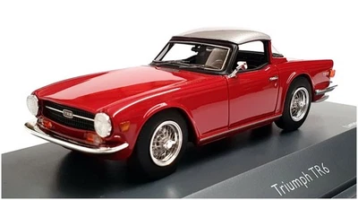 Schuco 1/43 Scale Resin 450912900 - Triumph TR6 - Wine Red - Image 1 of 4