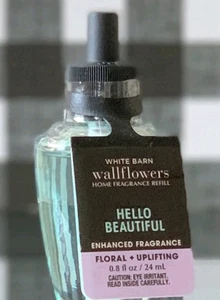 Bath Body Works HELLO BEAUTIFUL Wallflower Scented Oil Refill NEW Hard To Find - Picture 1 of 2