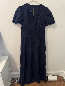 NWOT Quince Midnight Blue Maxi Dress Size M - Picture 1 of 7