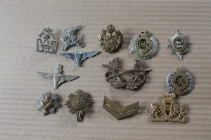 Vintage Military CAP BADGES joblot  Brass/Metal - Picture 1 of 6