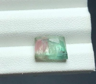 Natural Beautiful Bi color Tourmaline Rosecut loose gemstone - Image 1 of 4