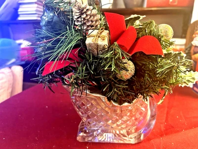 PLATO DE CARAMELO TRINEO DE CRISTAL - CRISTAL J. G. DURAND 24% - FRANCIA - LG Foto 1 de 4