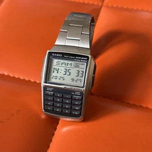 Armbanduhr Casio DBC-32 Multi Lingual Data Bank Vintage Illuminator - Bild 1 von 8