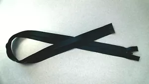 #5 Molded Plastic Separating (Jacket) Zipper, Reversible, Navy Blue, 29", NEW - Picture 1 of 4