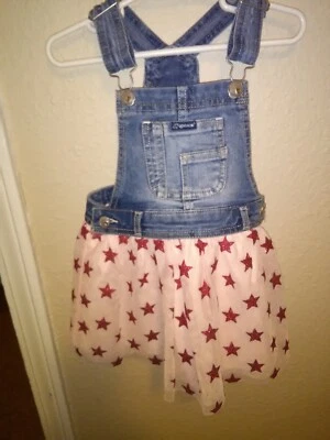 Vestido de jean Jordache con tul  Foto 1 de 3