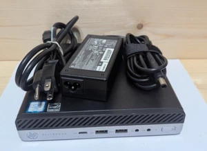 HP EliteDesk 800 G3 Mini (i5-7500T, 32GB RAM,1TB NVME, 2.5" Caddy) W/Wall Plug - Afbeelding 1 van 11