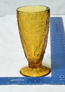 Indiana Glass Tiara Sandwich Amber Tumbler Water 8 Ounce - Picture 1 of 4