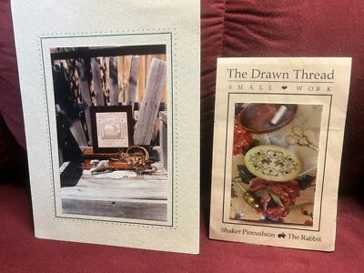 Shaker Pincushion The Rabbit & Mel's Bunny Cross Stitch-2 Patterns - Sold as Lot - Image 1 of 4