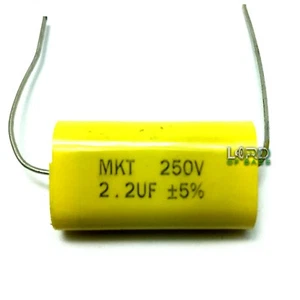 2pcs 2.2uF 250V Metallized Polyester Film Capacitor 5% Audio Crossover Tweeter - Picture 1 of 6
