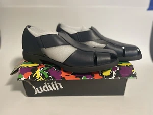 Judith Women's Mary Jane Slip-on Loafer Shoes Navy - Size 10M - Picture 1 of 9