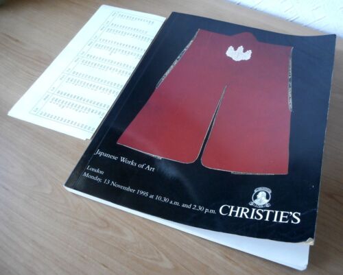 Christie's Auction Catalogue 1995 Japanese Art/Samurai & Auction Results