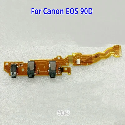 Original Camera Mic Interface Socket Jack Circuit Board Cable for Canon EOS 90D - Image 1 of 3