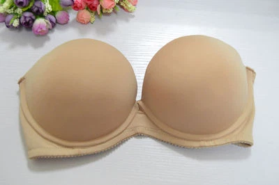 Super Boost Push up Bra Thick Padded Support Add 2 Cup Strapless Lingerie BCD - Image 1 of 4