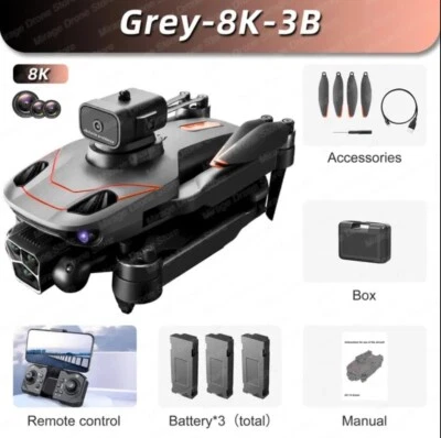 S115 RC Drone 8K Professinal With Three Camera Wide Angle Optical Flow... - Image 1 of 4