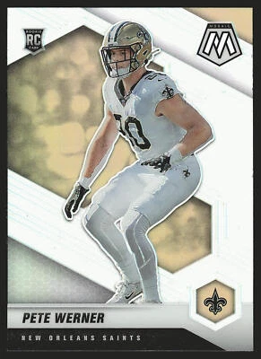 2021 Panini Mosaic #367 Pete Werner Prizm Silver RC - Image 1 of 2