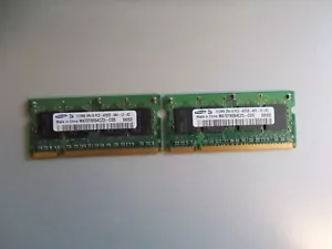 Samsung 512MB,2x Mémoire Vive RAM Pour PC Portable,2Rx16 PC2-4200S-444-12-A3 ,# - Foto 1 di 3