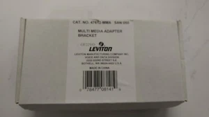 Leviton 47612-MMA Multimedia Bracket, White - Picture 1 of 4