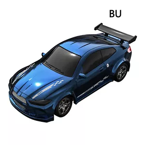 1/64 RC Drift Car Blue Racing Remote Control 4WD Mini Children's Toy with Light - Picture 1 of 8