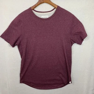 ON THE BYAS T Shirt, Medium Longer Length, Burgundy Cotton Blend, NWOT - Picture 1 of 3