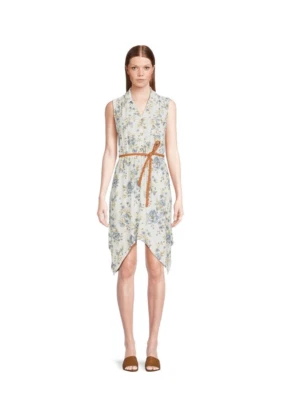 NEW No Boundaries Juniors Belted Shirt Dress W/ Sharkbite Hem Size XXL (19) - Image 1 of 4