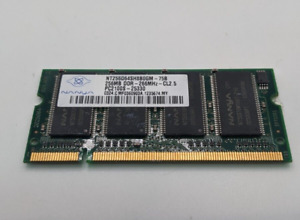 Nanya NT256D64SH8B0GM-75B (256MB DDR PC2100S 266MHz SO DIMM 200-pin) Memory