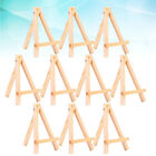 10 Pcs Bamboo Wooden Lightweight Easel Display Easels Mini